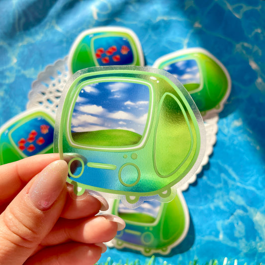 Frutiger Aero Field Clear Sticker