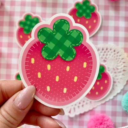 Red Strawberry Sticker