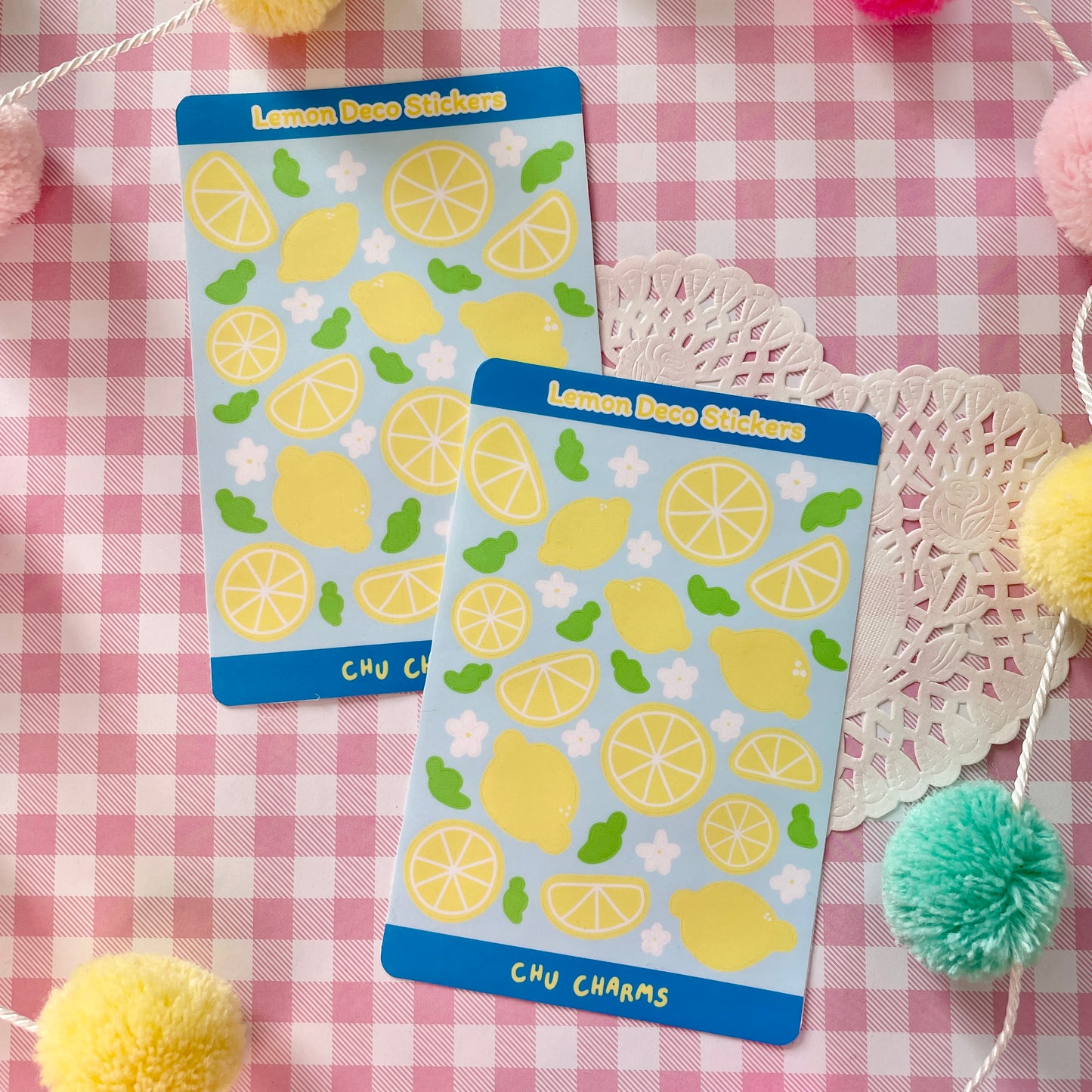 Lemon Deco Sticker Sheet