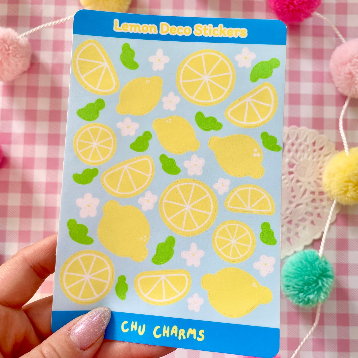 Lemon Deco Sticker Sheet