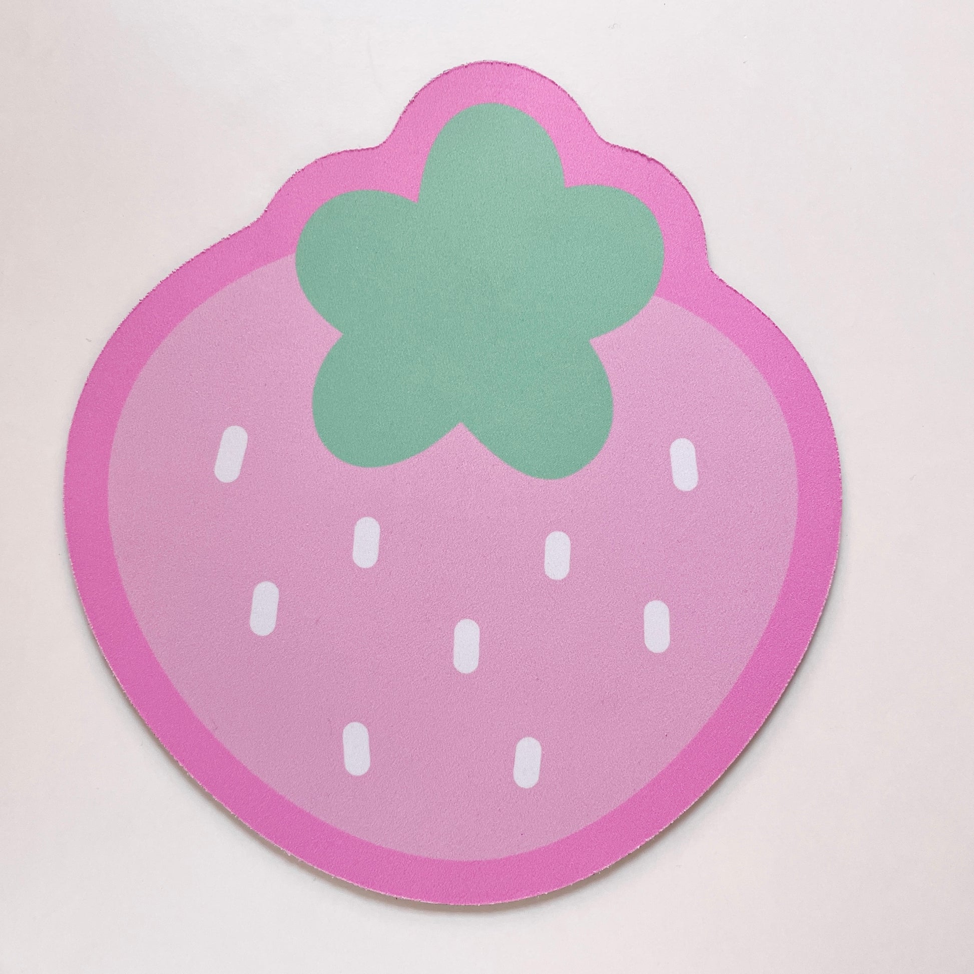 Pink Strawberry Mouse Pad image 1