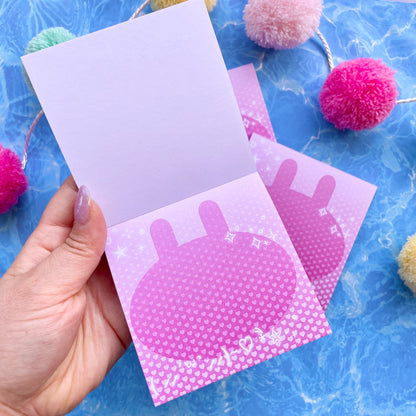 Cyber Bunny Square Memo Pad image 3