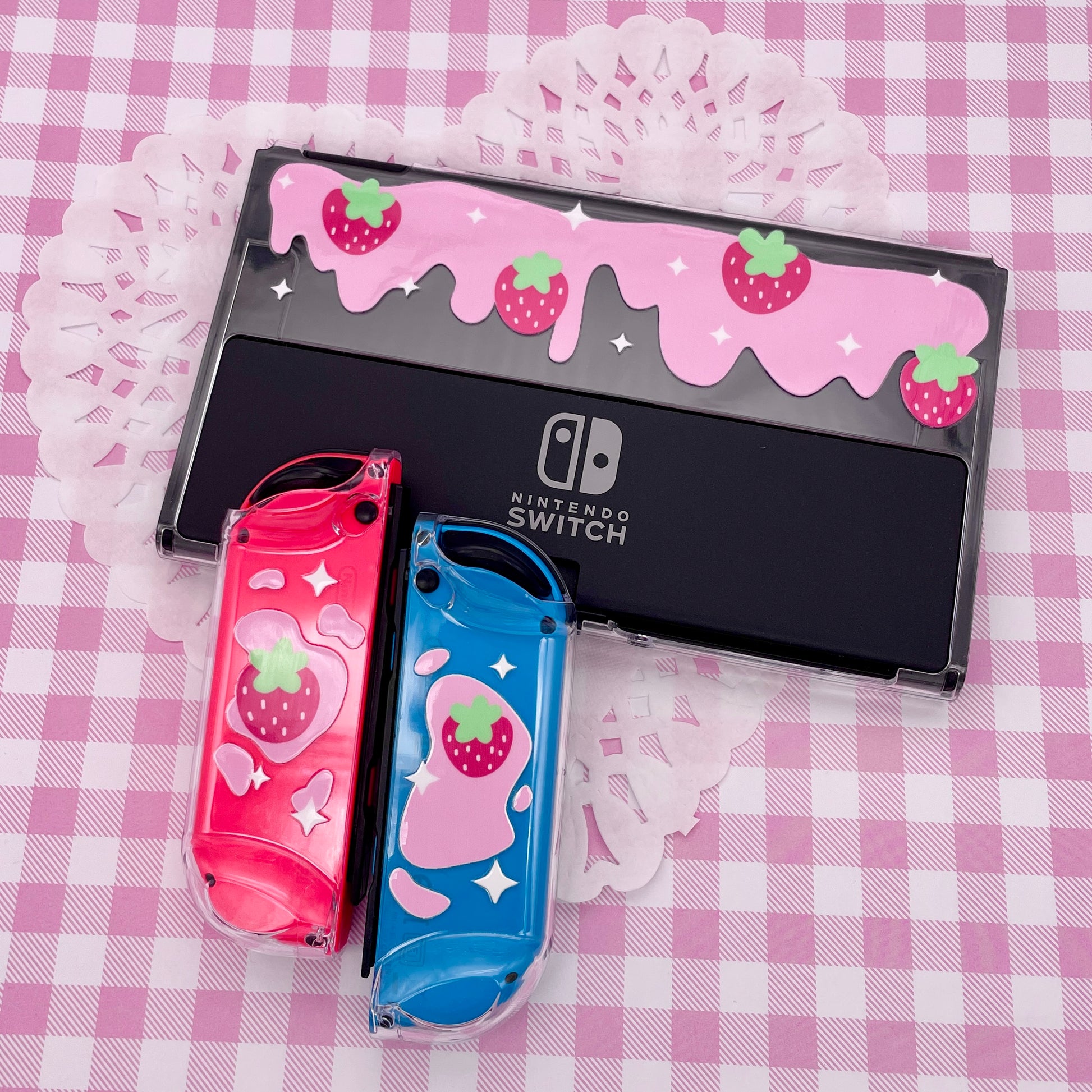 Strawberry Milk Switch OLED Case image 2