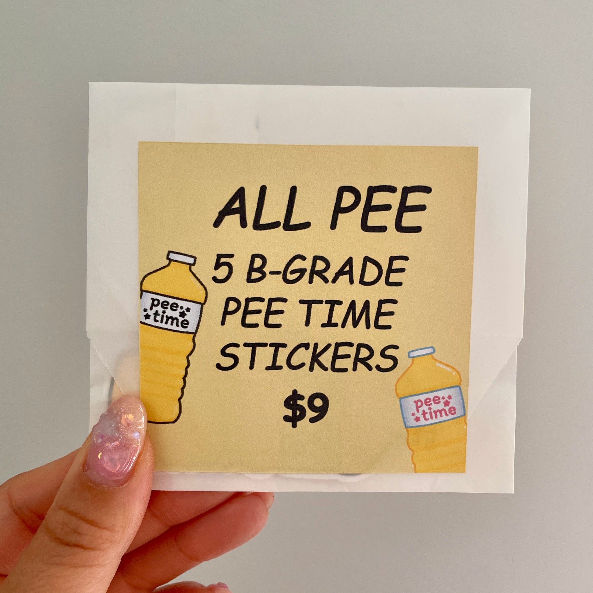 B-Grade Pee Time Sticker Pack image 2