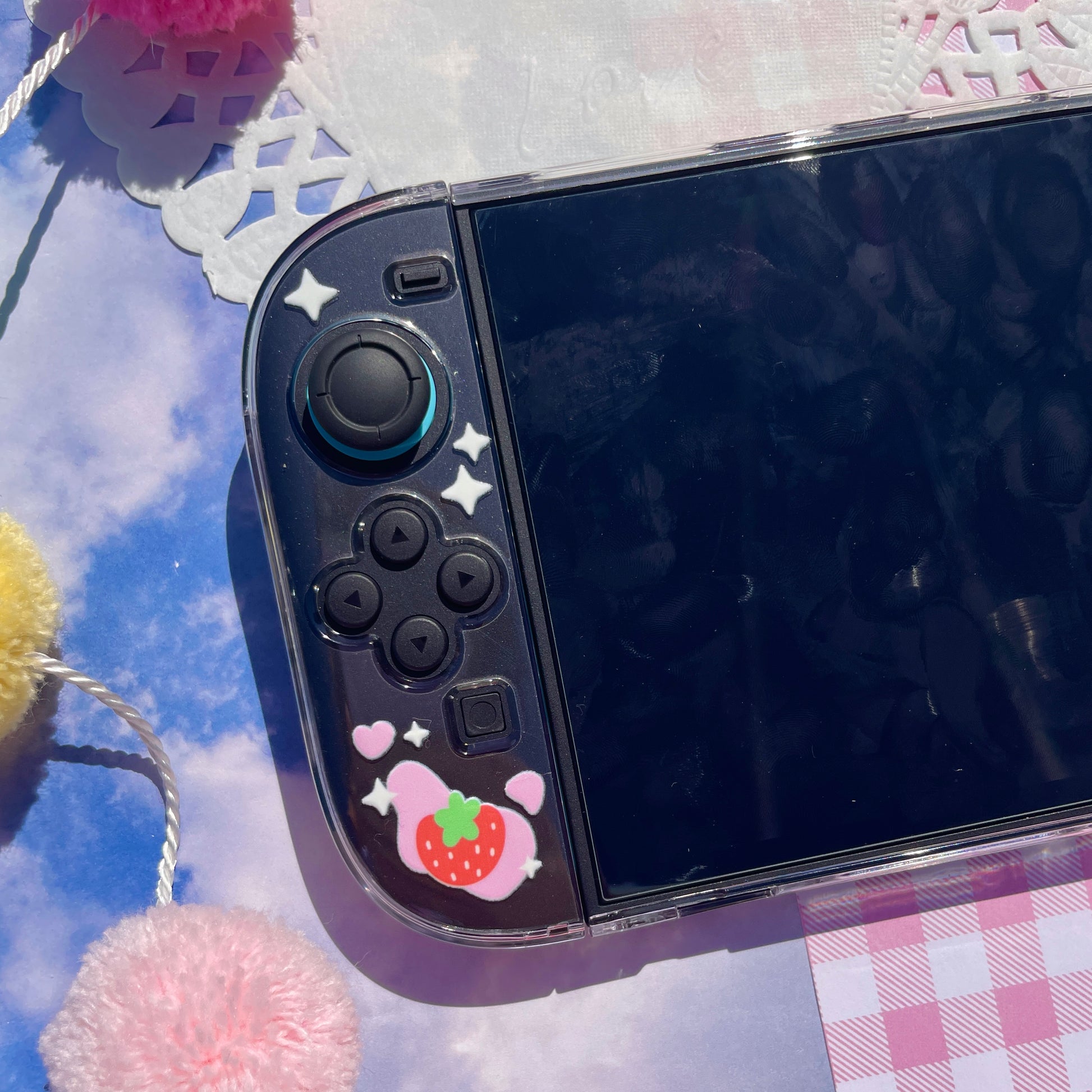 Strawberry Milk Clear Nintendo Switch 2 Case image 8
