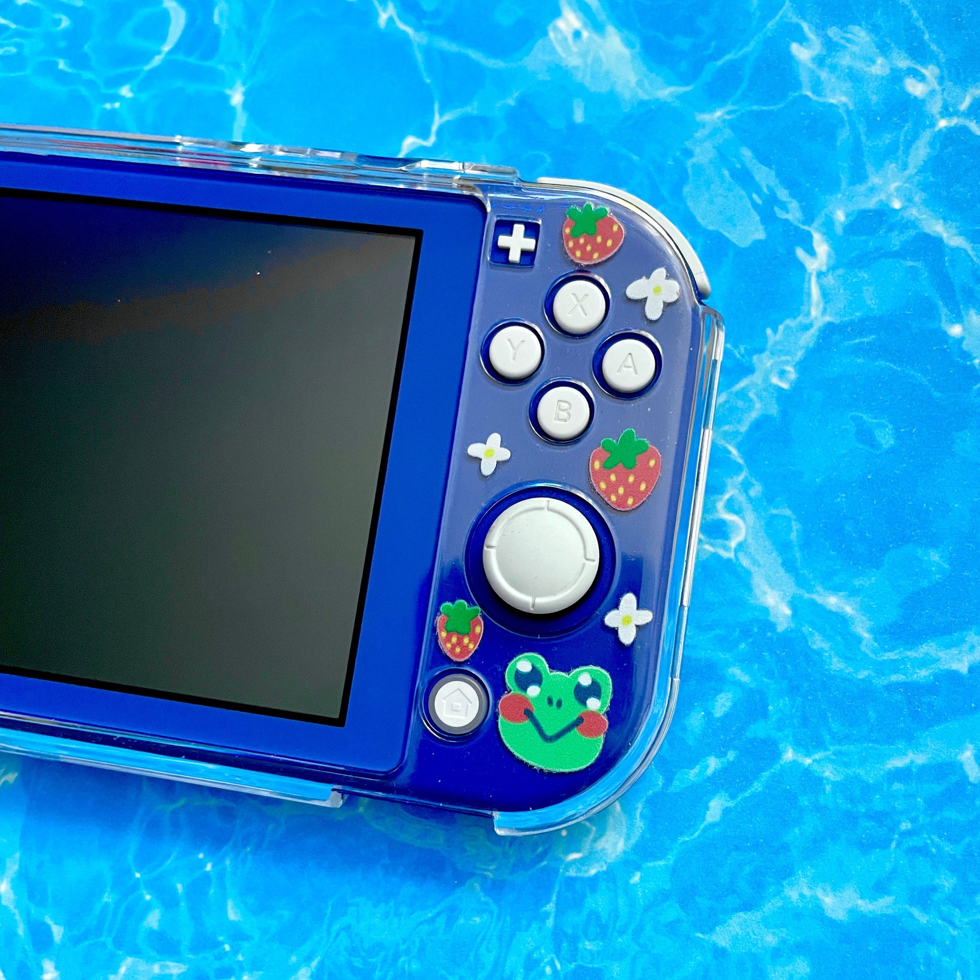 Strawberry Frog Clear Nintendo Switch Lite Case image 3