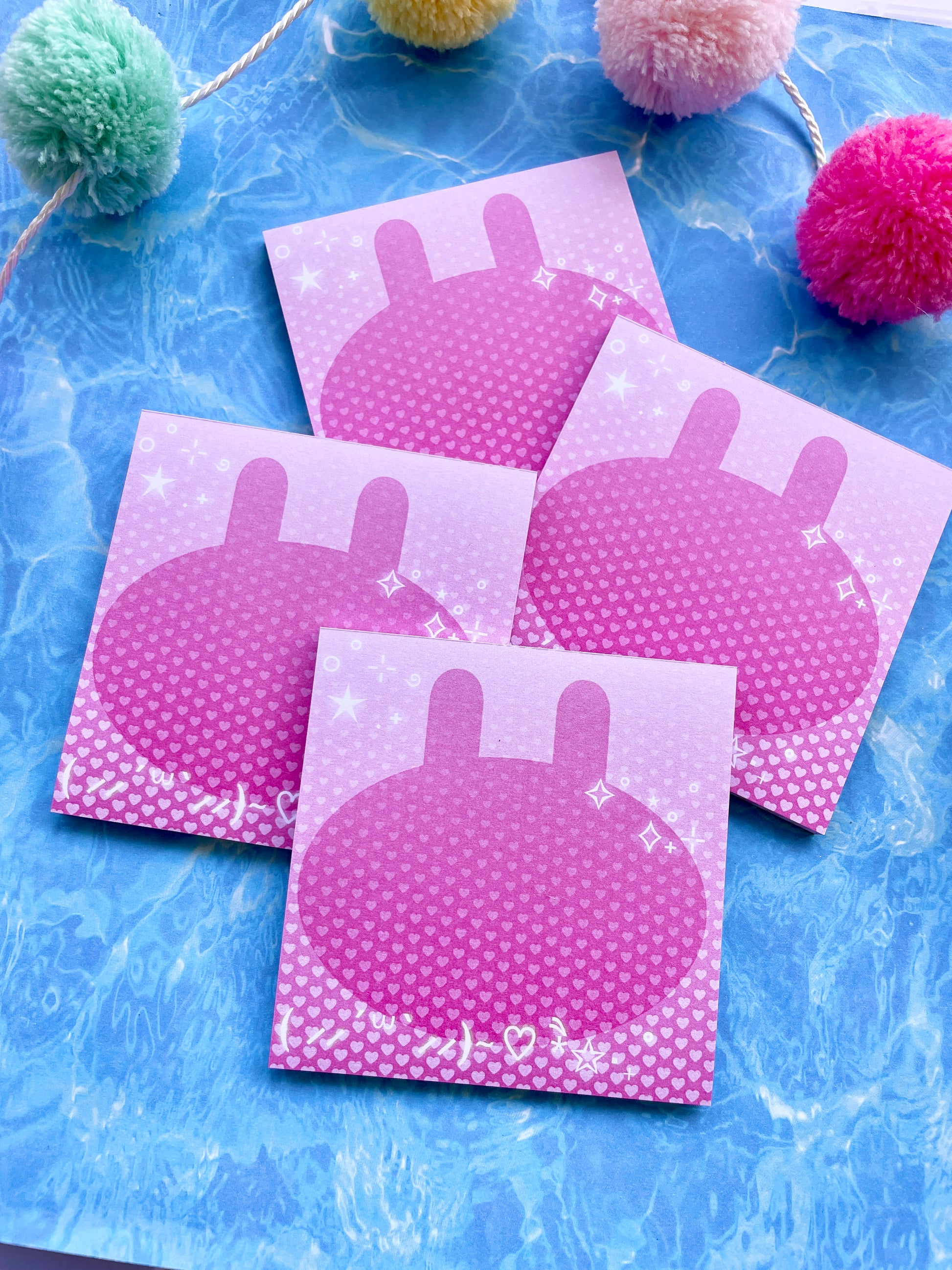Cyber Bunny Square Memo Pad image 5