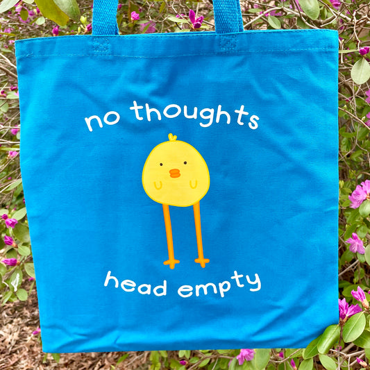 No Thoughts Head Empty Tote Bag image 0