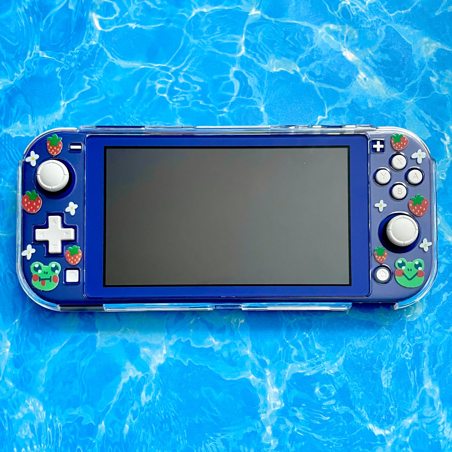 Strawberry Frog Clear Nintendo Switch Lite Case image 1