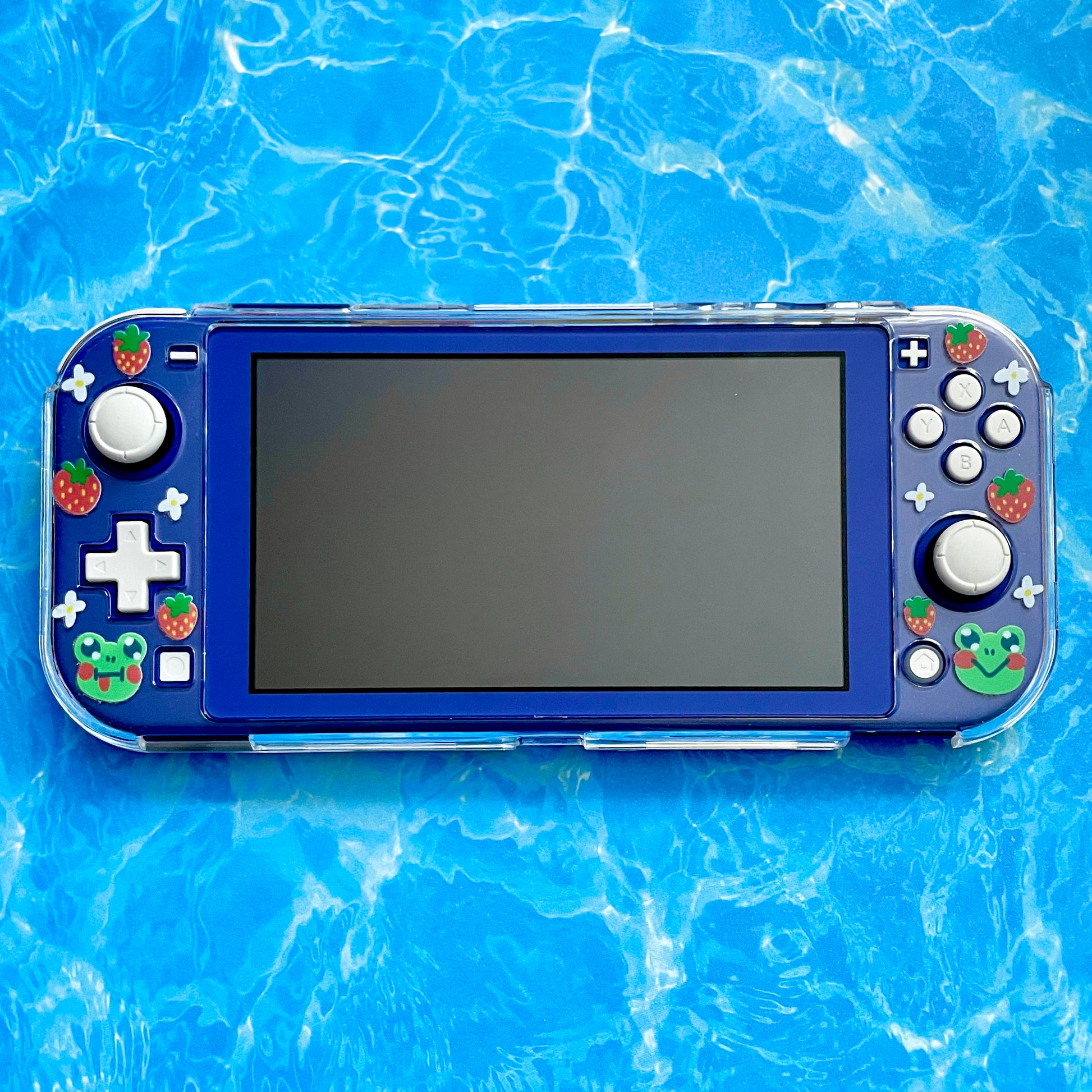Strawberry Frog Clear Nintendo Switch Lite Case image 1