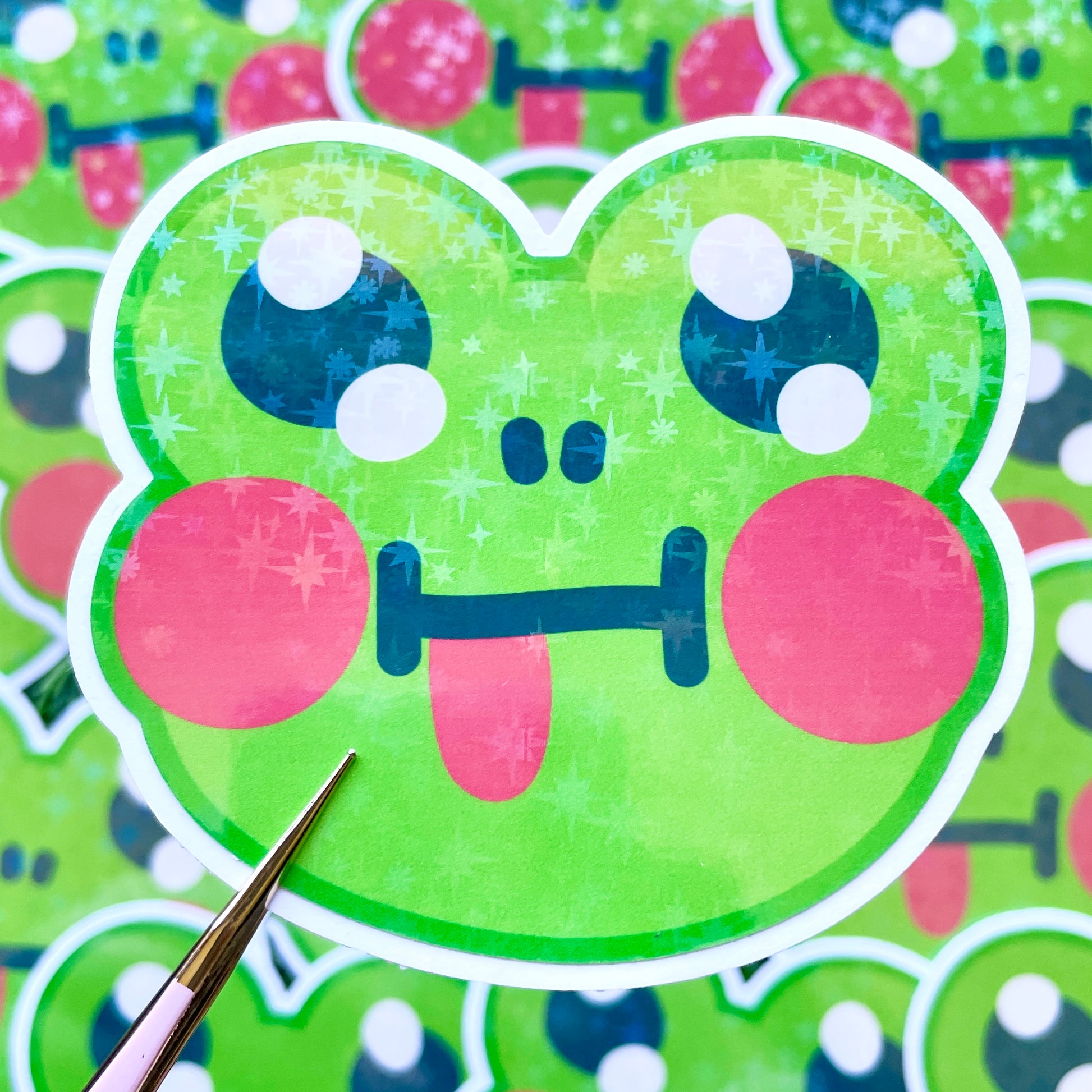 Cheeky Frog Sticker image 1