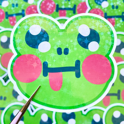 Cheeky Frog Sticker image 1