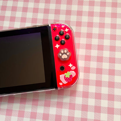 Strawberry Milk Clear Nintendo Switch Case image 4