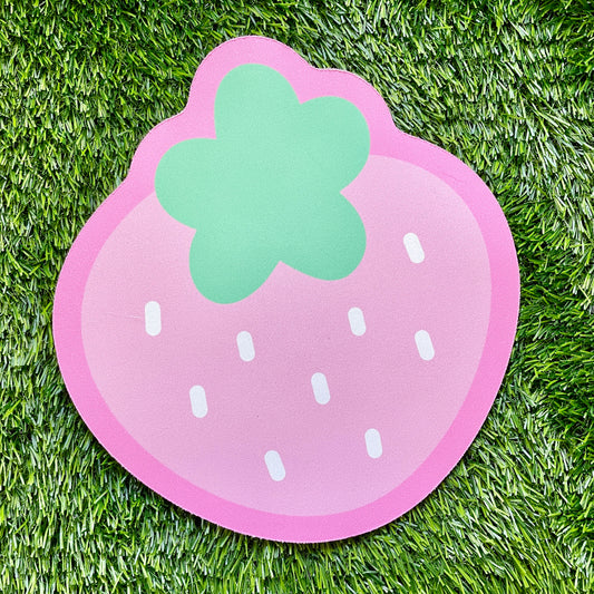 Pink Strawberry Mouse Pad image 0