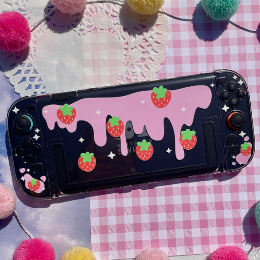 Strawberry Milk Clear Nintendo Switch 2 Case image 0