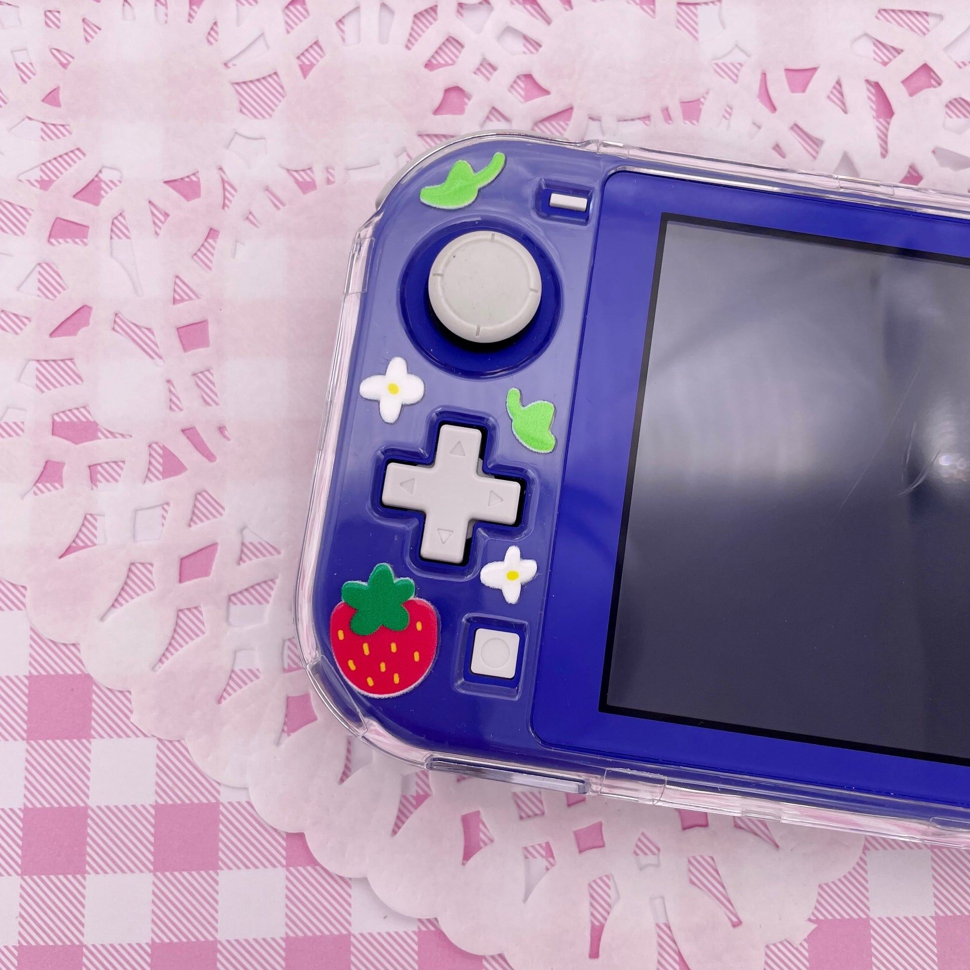 Strawberry Clear Nintendo Switch Lite Case image 3