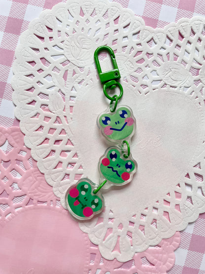 Fabric Frogs Keychain image 2