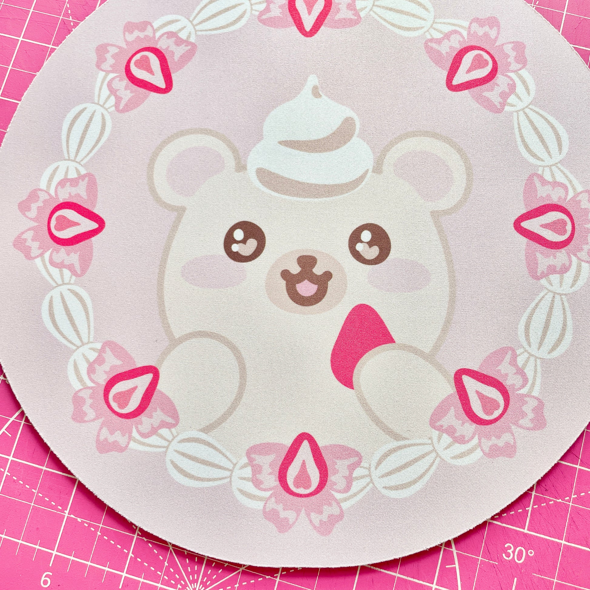 Strawbearies & Cream Mouse Pad image 1