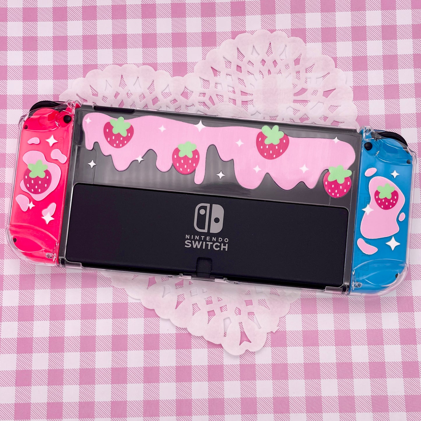 Strawberry Milk Switch OLED Case image 1