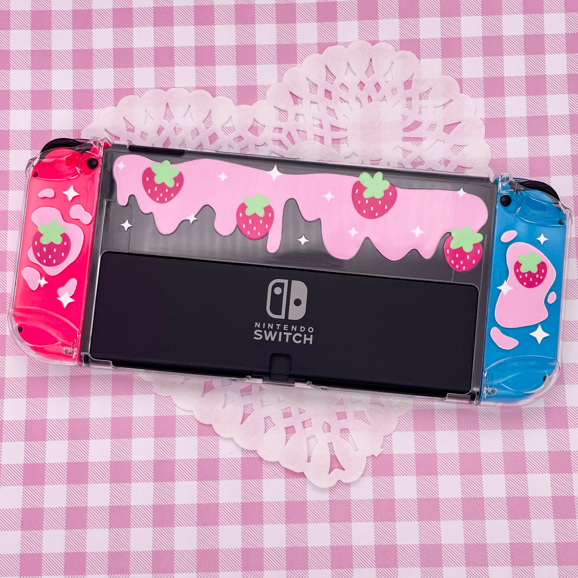 Strawberry Milk Switch OLED Case image 1