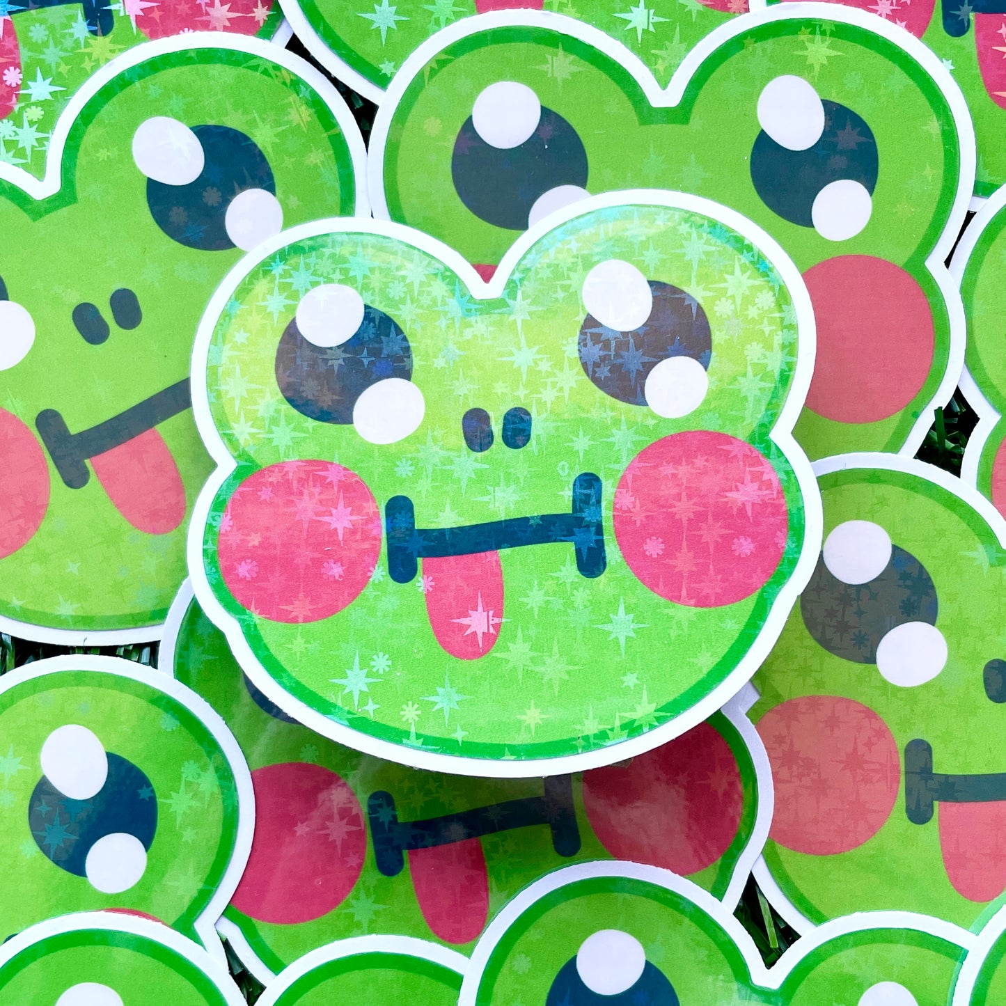 Cheeky Frog Sticker image 0