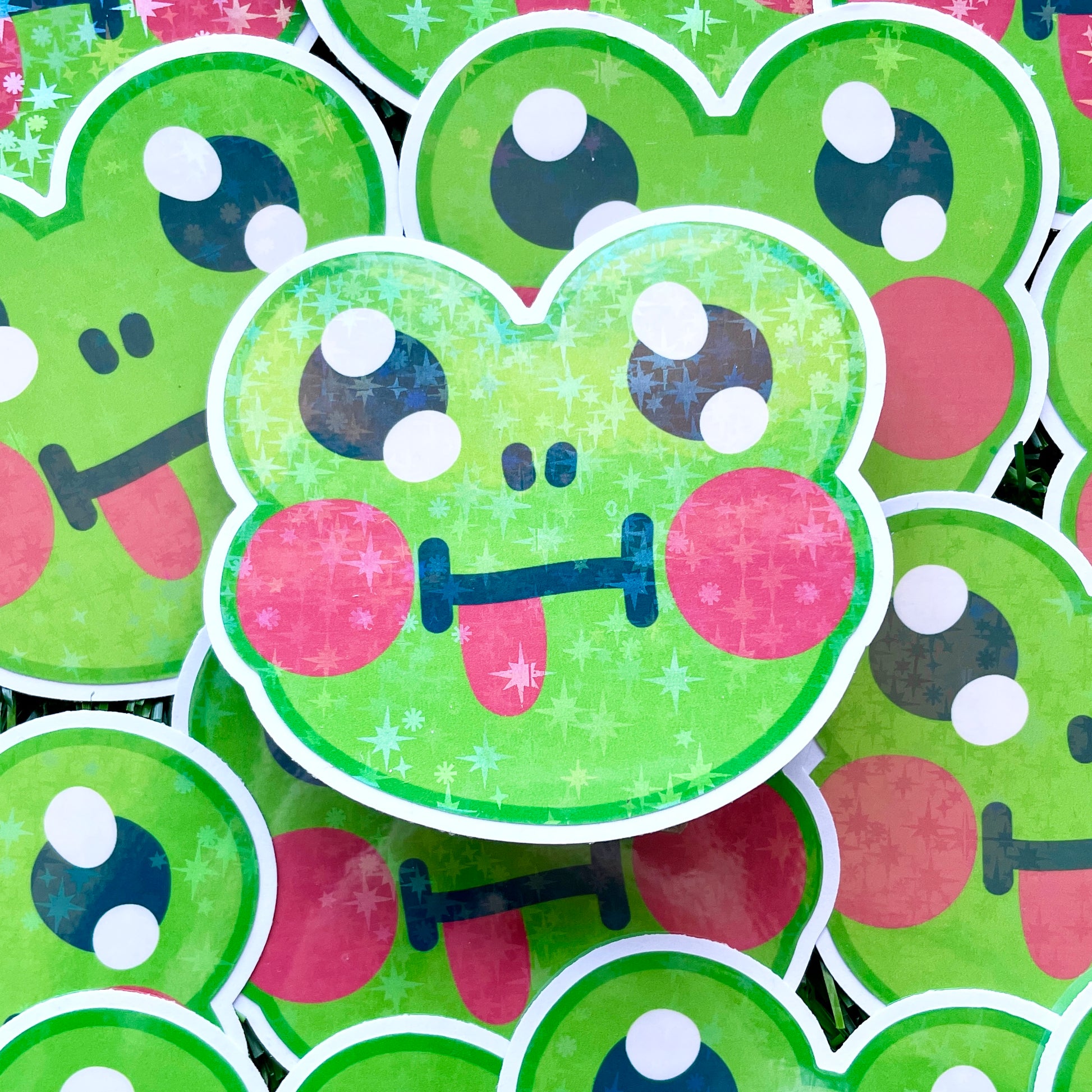 Cheeky Frog Sticker image 0