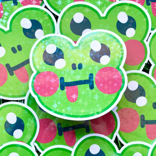 Cheeky Frog Sticker image 0