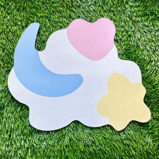 Cloud Star Moon Heart Mouse Pad image 0