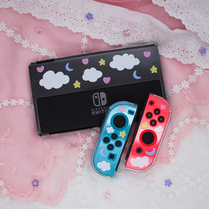 Dreamy Cloud Clear Nintendo Switch OLED Case image 4