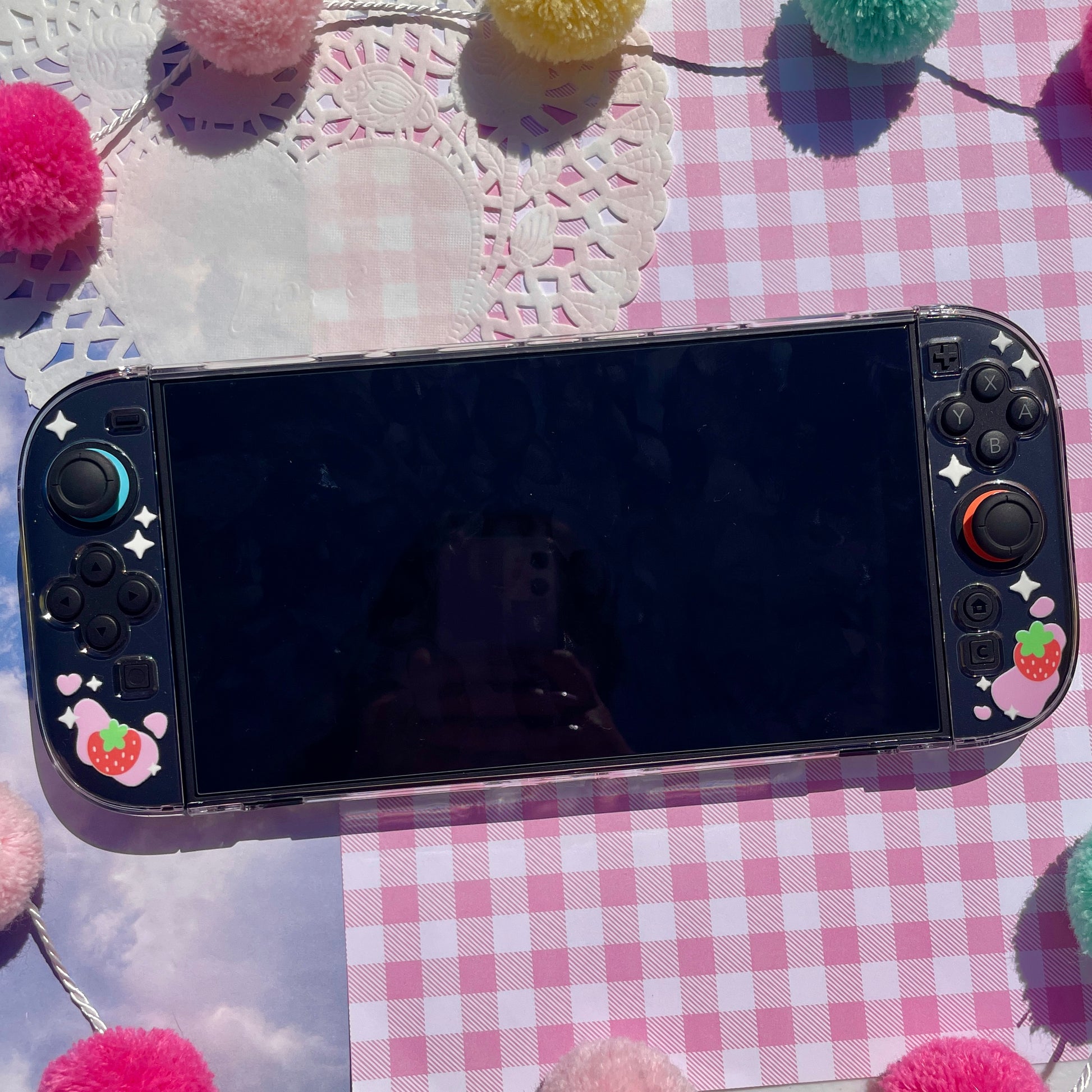 Strawberry Milk Clear Nintendo Switch 2 Case image 7
