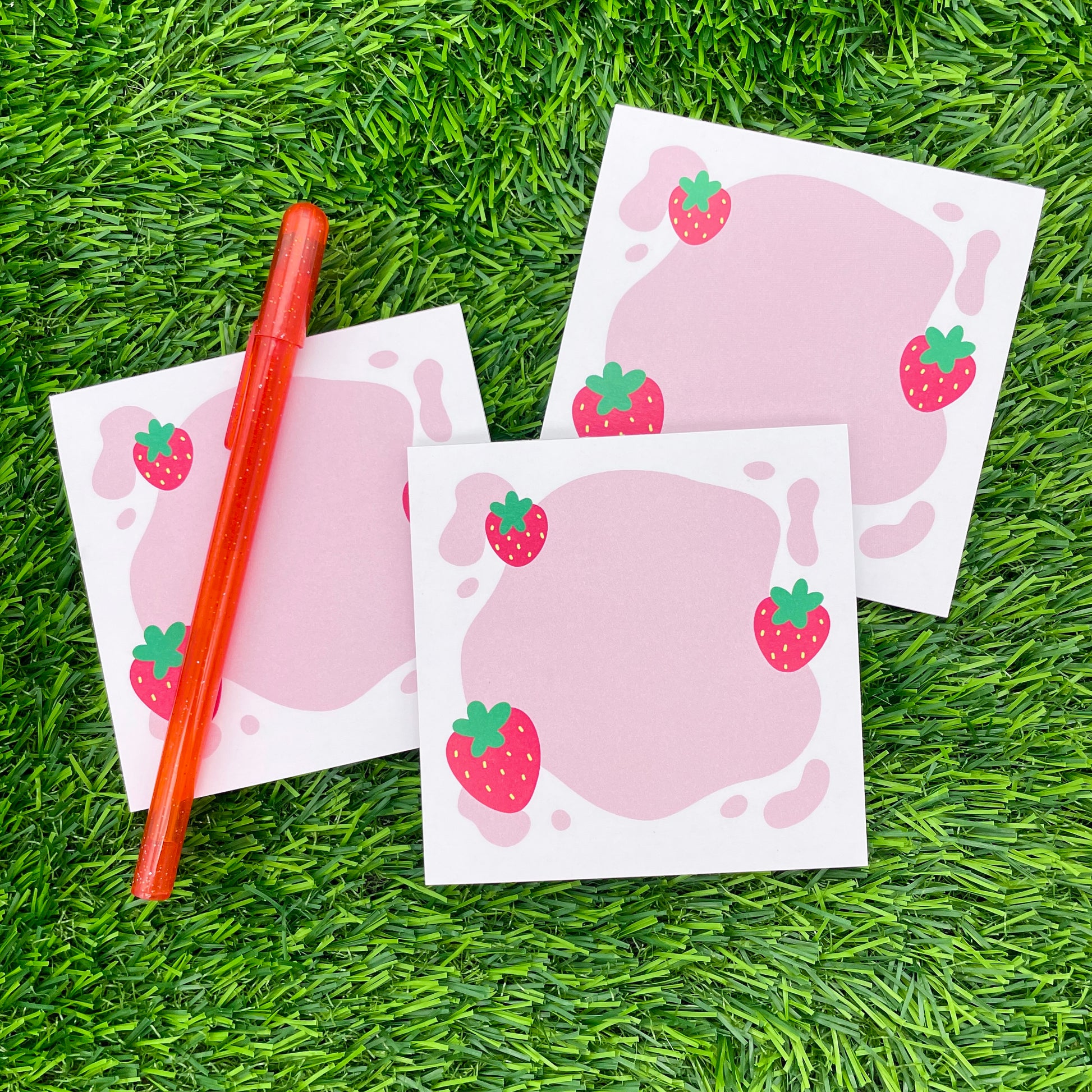 Strawberry Milk Memo Pad image 0