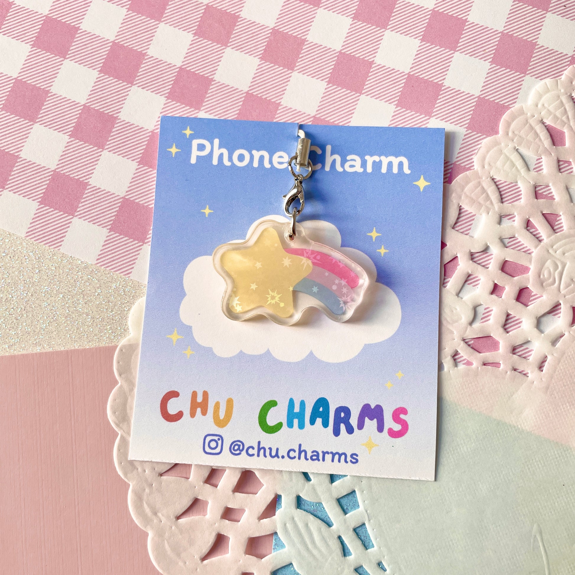 Shooting Star Phone Charm image 1