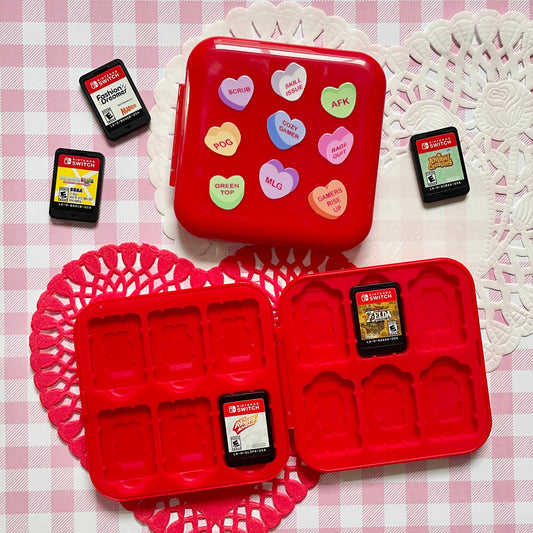 Gamer Candy Hearts Switch Game Case image 0