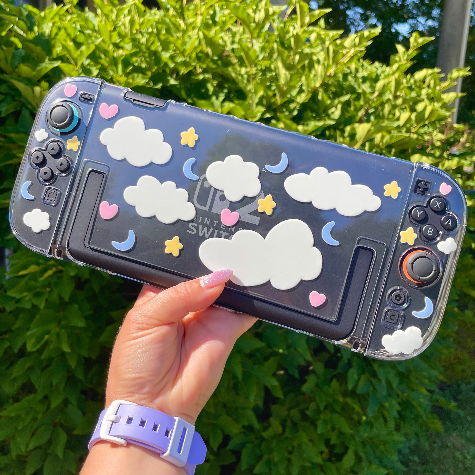 Dreamy Cloud Clear Nintendo Switch 2 Case image 1