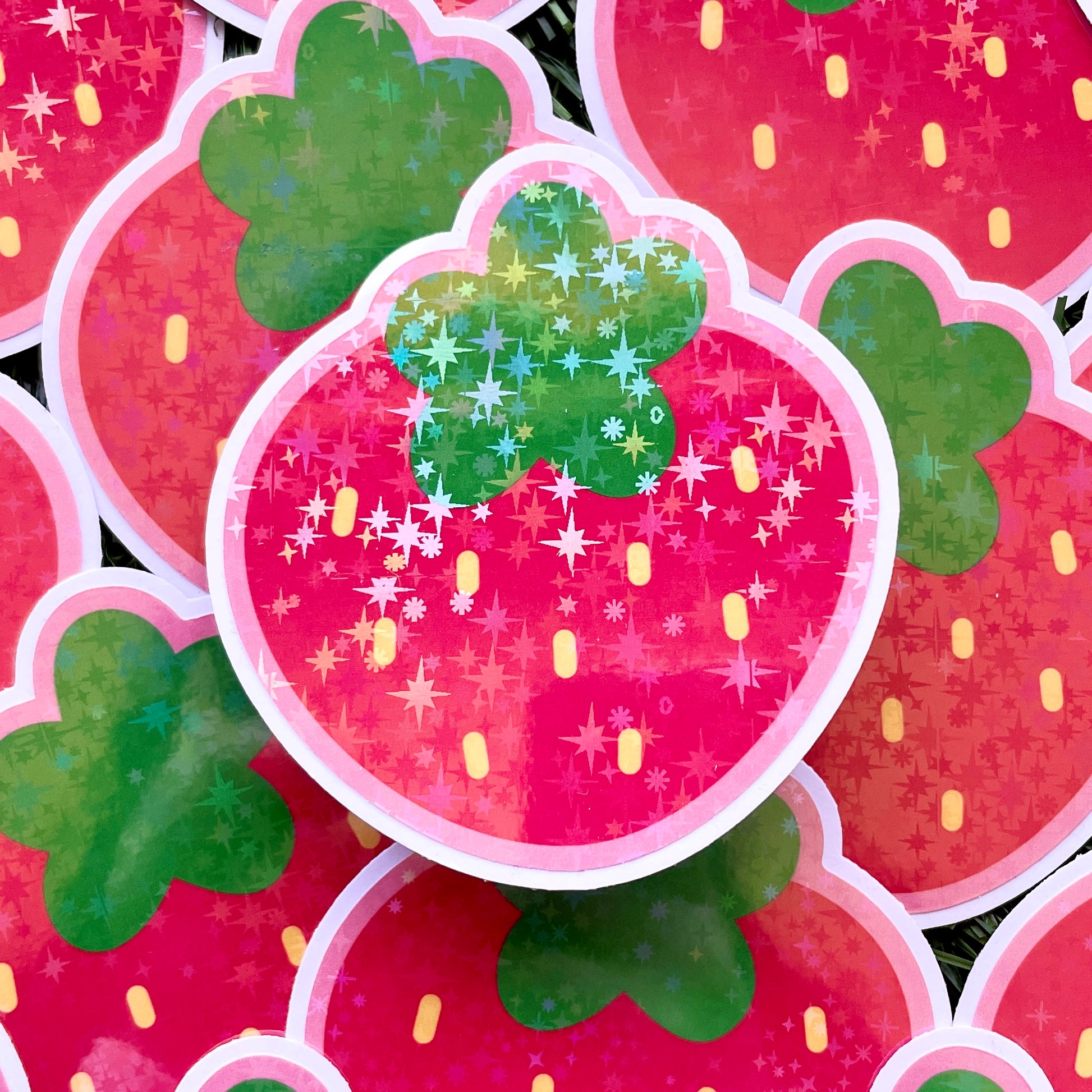 Red Strawberry Sticker image 1