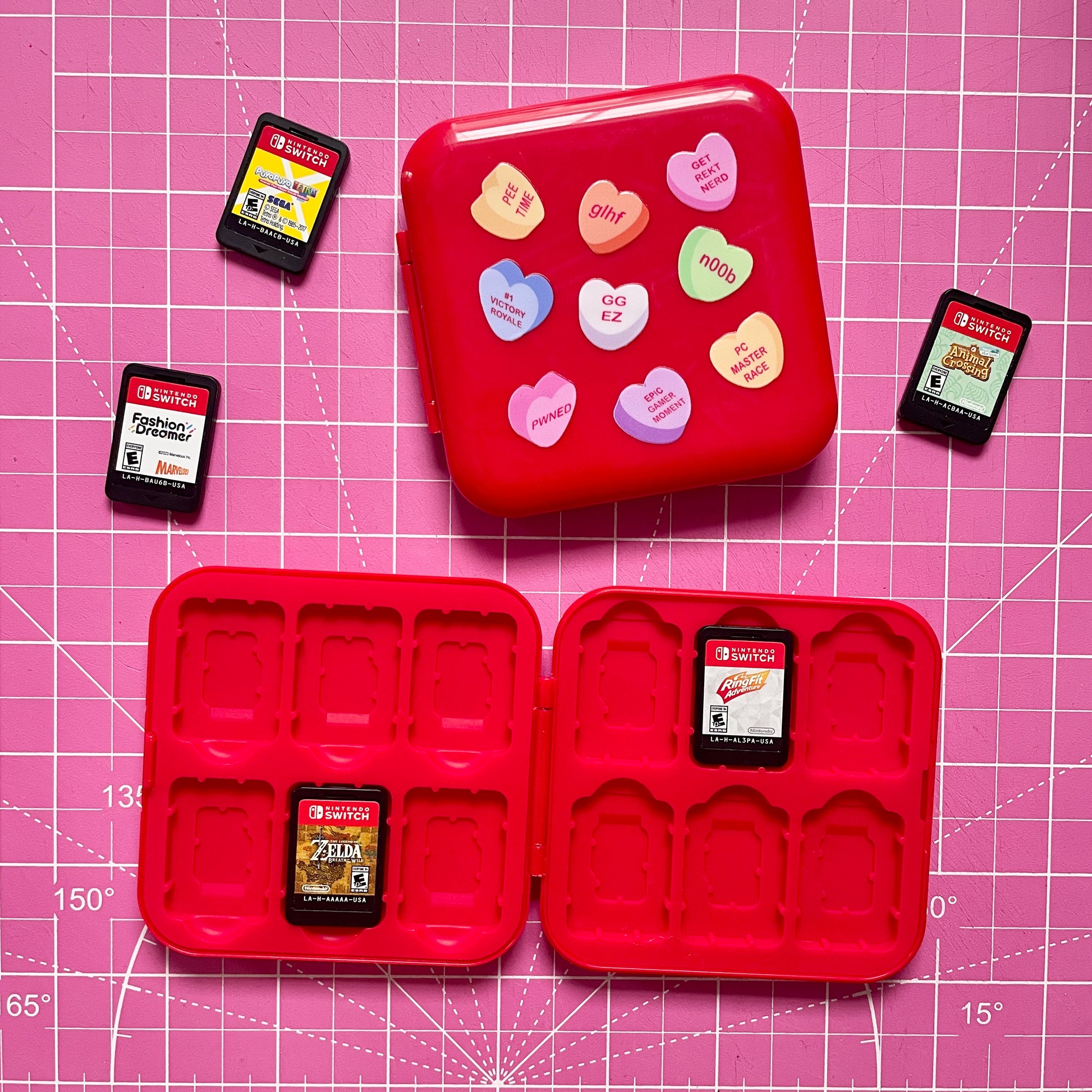 Gamer Candy Hearts Switch Game Case image 3