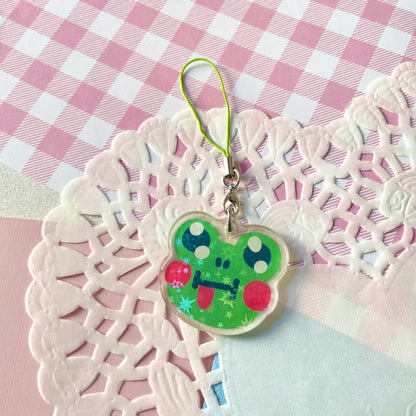 Cheeky Frog Phone Charm image 0