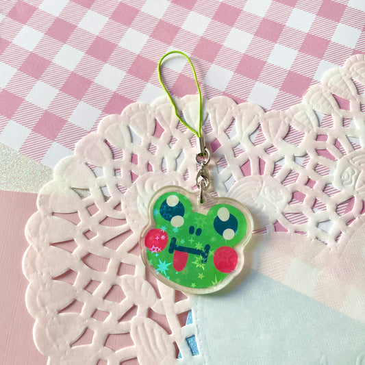 Cheeky Frog Phone Charm image 0