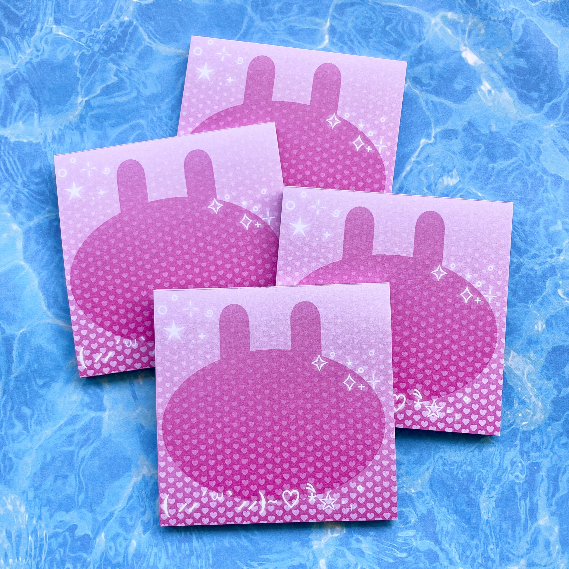 Cyber Bunny Square Memo Pad image 1