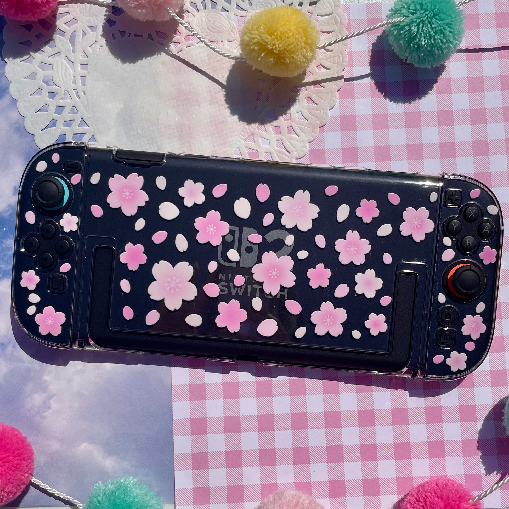 Sakura Clear Nintendo Switch 2 Case image 1